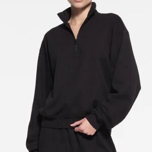 Brand New With Tags Skims Black Quarter Zip